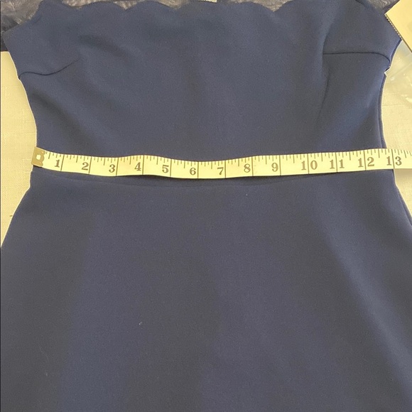 B Darlin Blue A-Line Mini Dress Short Sleeve Crew Neck NWT - Picture 8 of 11